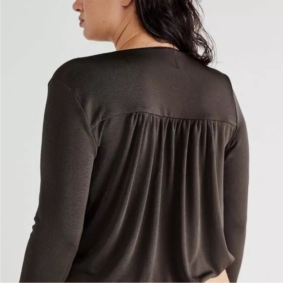 Free People Turnt Bodysuit S Under the Trees Olive Green - Picture 2 of 16